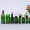 clear/cobalt blue/amber/green spray essential oil glass bottle with pump sprayer
