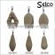 1oz, 1.5oz, 2oz, 2.5oz, 3oz, 3.5oz, 4oz Inline Flat Pear Carp fishing lead weights