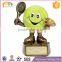 Factory Custom made best home decoration gift resin polyresin trophy tennis cup