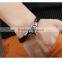 Men's Leather Bracelets 316L Stainless Steel jewelry genuine leather bracelet
