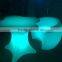 Modern classic plastic colorful lighting illuminated RGB LED chair with table