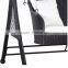 Porch Double Seat Swing With Roof Rattan Patio swing with canopy Outdoor