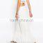 Personalized White Long Maxi Boho Skirt Models Competitive Price