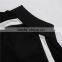Black polo t-shirt with three botton