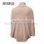 Loose Turtle Neck Wool Poncho Women Knit Sweater Wholesale