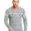 Compression long sleeve gym t shirt with scoop neck