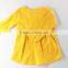 Fashion Designer Babies Smooth Side Cardigan Shirt Long Sleeve Yellow T-shirt