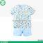 Summer 100% combed cotton newborn baby clothes set kids clothing