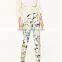 Custom Design Female Fitted Cotton Multicoloured Floral Dress Pants