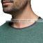 made from cationic fabric mens gym wear t-shirt muscle fitted shirts