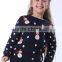 2017 wholesale brand snowmen knitted pattern ugly christmas sweater for kids