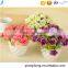 Lovely Decorative Artificial Silk Restaurant Table Vase Crystal Rose Flower