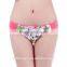 outsanding blue poeny cotton brief panties/yje wholesale plus size sexy cotton breathable underwea panties/mulit color