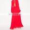 CHEFON Pleated maxi cheap long evening dresses