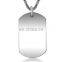 Men 's Necklace dog tag Steel Pendant DIY Characterized