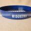 Blue round plastic serving tray with custom logo for sale