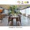 Custom Hotel Wood Restaurant Armrest Chairs Coffee Shop Dining Armchair Set