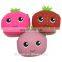 Custom 2D Fruit Pineapple Purse Strawberry Wallet Women Coin Pouch Pack Set Silicone Bag