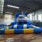 Outdoor Playground Kids Inflatable Pool Whale Slide For Entertainment