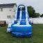 Blue Wave Jumping Inflatable Marble Water Slide Pool, Outdoor Inflatable Slide For Children