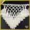 White decorative rayon fringe trim silk tassels for sarees wholesale FT-009