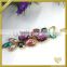 Decorative jewelry accessories colored bead rhinestone empty cup chain for dress FC609
