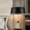 Best price wholesale Modern hotel bedside black metal desk table lamp
