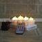 2020 amazon hot seller 6 packes electric flame design led candle rechargeable with remote for holiday decoration