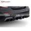 W213 diffuser with tips fit for E-class W213 E63 2017-2019year to B-style carbon fiber material E63 diffuser with muffler tips