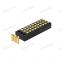 Dnenlink 1.27mm pitch Triple Row H2.0mm Concave contact Straight Female Header SMT type  PogoPin header