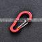 Hot Sale Outdoor Camping, High Quality Flattened Carabiner S-type Spring Buckle Aluminum Carabiner/