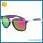Factory sale two tone coating sunglasses witn customer logo wholesale