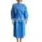 sterile medical isolation gown disposable blue SMS non woven uniforms