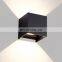 6W 12W Ac85-265V Waterproof Ip65 Adjustable Beam Indoor Aluminum Outdoor Led Wall Lamp Sconce Wandlamp