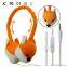 Factory price Volume control lovely plush kids Headphones