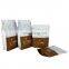 custom printed aluminum foil plastic heat sealing zipper stand up coffee packaging bag with valve