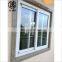 Custom white upvc white color double glass window upvc frame sliding glass window