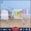 Extendable durable metal clothes drying rack