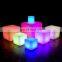 Plastic furniture outdoor furniture LED cube lighting cube luminous party chair tables chairs for event party wedding garden