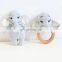 Cuties Crochet Amigurumi Fox Doll Rattle Set Baby Gift Elephant Wooden Teether Ring Kid's Toy Vietnam Supplier Cheap Wholesale