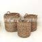 Collection OF Water Hyacinth Storage Basket Set Woven Natural Straw Fruit Basket Vietnam supplier