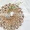 Woven Flower Shaped Seagrass Placemat Suitable for cups, plates and wall decor basket wholesale Handwoven in Vietnam