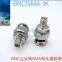RF coaxial connector BNC/SMA-JK