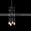 Factory direct sales pearl ball brass chandelier suitable for luxury villa home hotel indoor linear decorative lighting