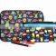 Hot selling soft material printed Waterproof neoprene pencil bag with zipper
