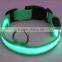 2.5cm Mesh Structure Led Bright Pet Collars for Dogs, 4 sizes 6 colors support Mixed Wholesale