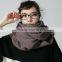Wholesale Long Acrylic Knitted Plain Fashion Ladies Winter Scarf