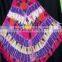 Romantic pink & purpal Dress long maxi dress New Style Umbrella Hand Printed Sundress for Women Beach summer dresses