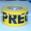 Caution tape Yellow with black words PERCAUCION on the PE film SGS and TUV Certification Caution tape