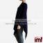 Long sleeve poncho style cardigan 3 way wool knitted poncho